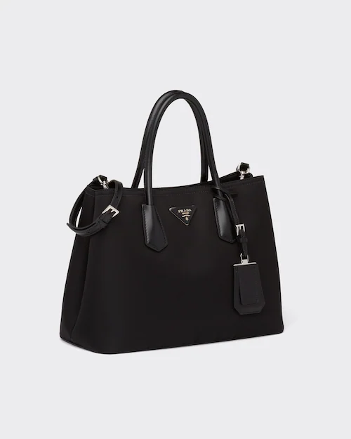 Prada プラダ ドゥーブレ ナイロンxサフィアーノレザー バッグ 3