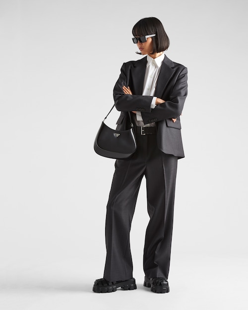 Prada プラダ クレオ ブラッシュドレザー ショルダーバッグ 8