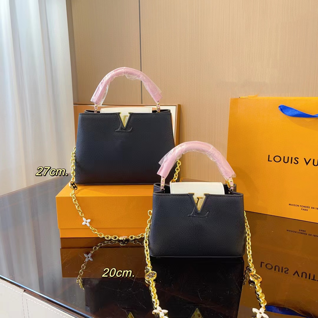 LV Capucines bb ポータブルショルダーメッセンジャーバッグ【 50％割引+送料無料】