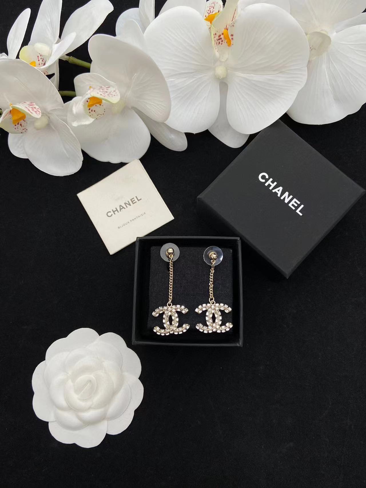 CHANE1 タッセル ダイヤモンド スタッド ピアス【 50％割引+送料無料】