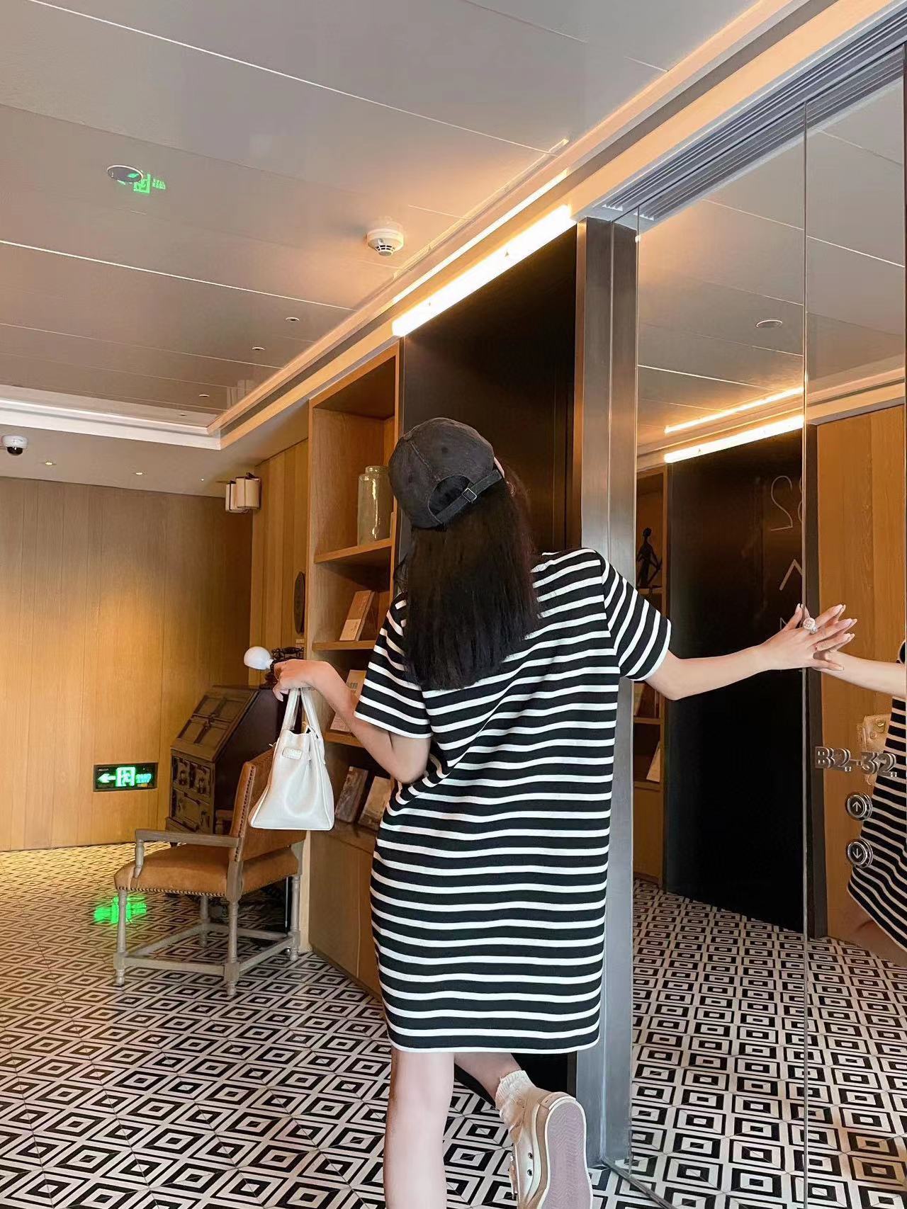 PR4DA ストライプ トライアングル ロゴ ワンピース【50％割引+送料無料】