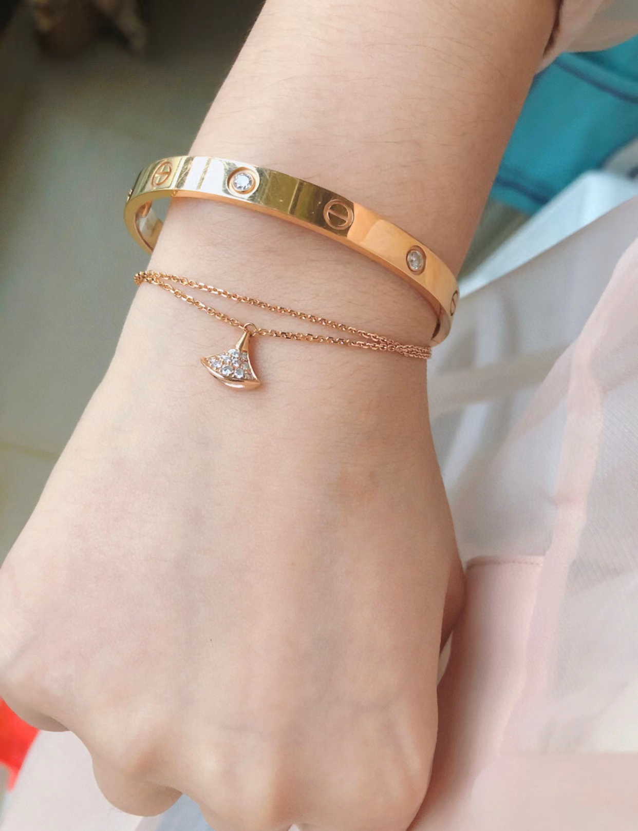 BVLGAR1 ダイヤモンド ファン ブレスレット【50％割引+送料無料】