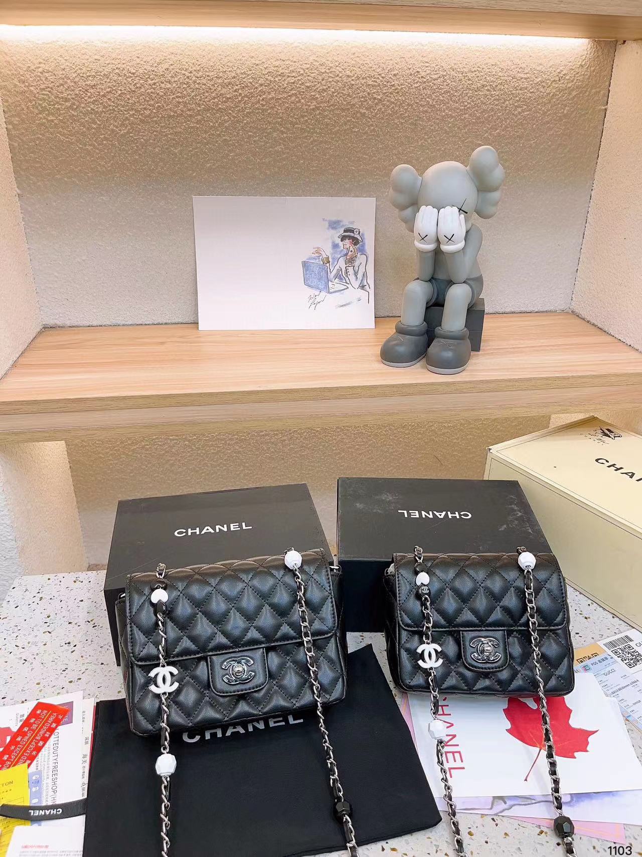 CHANE1 ハートエナメルチェーンショルダーメッセンジャーバッグ【50％割引+送料無料】