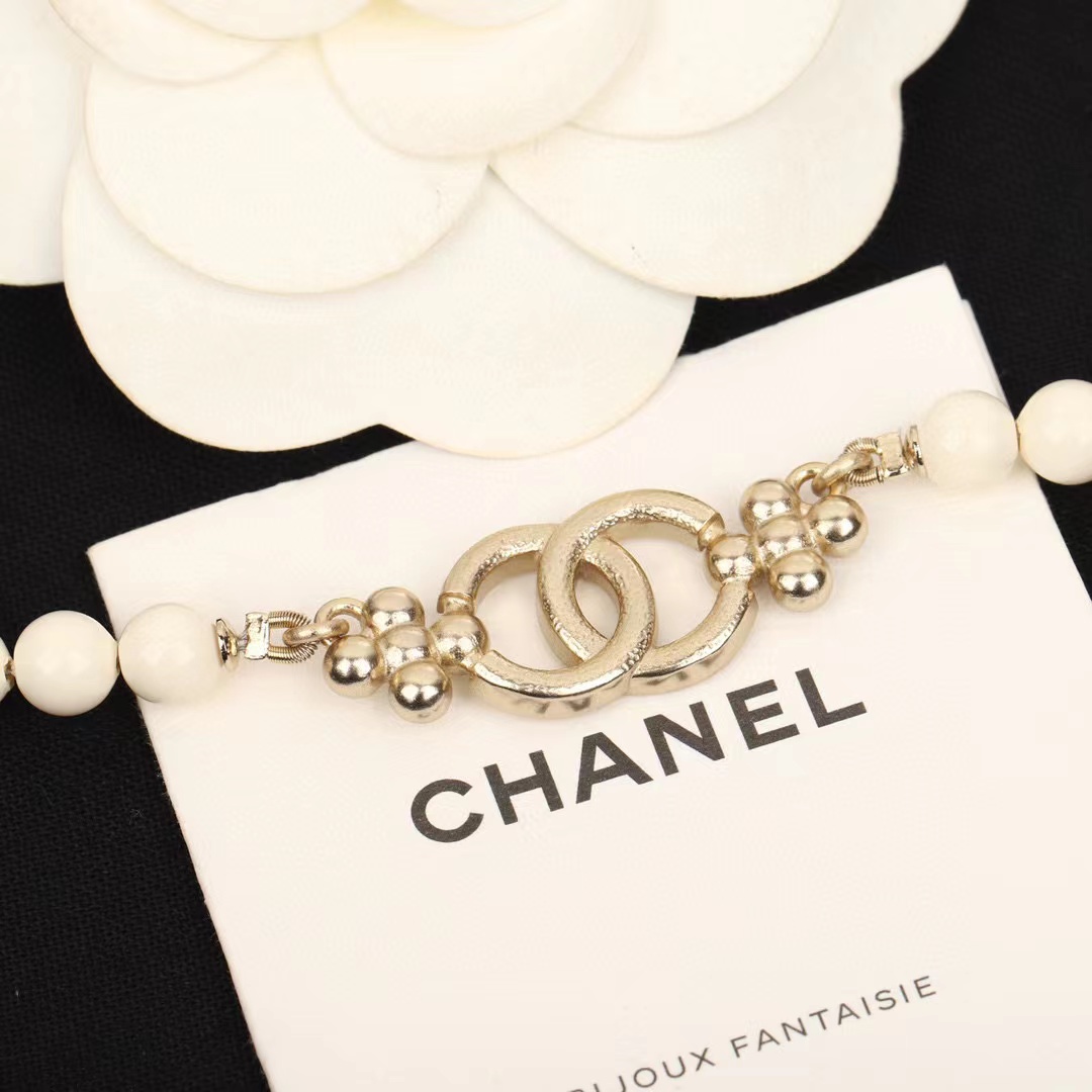 CHANE1 小花パール＆ダイヤモンドネックレス【 50％割引+送料無料】