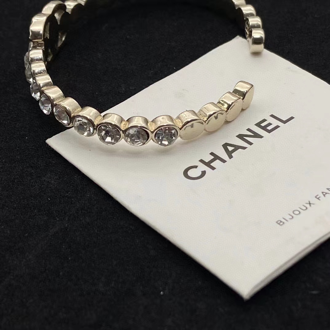 CHANE1 ダブルC ダイヤモンド ブレスレット【 50％割引+送料無料】