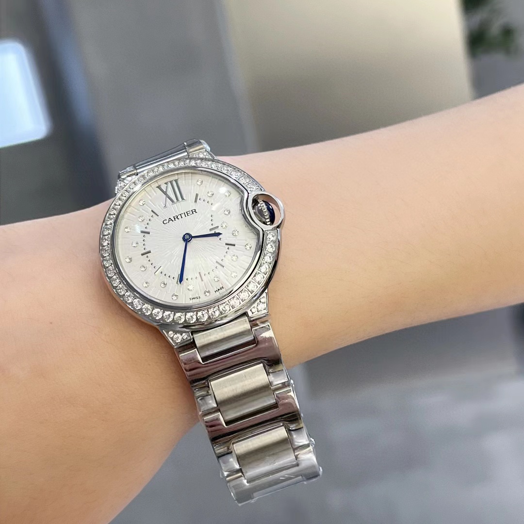 CART1ER -Ballon BIue スチールストラップのレディースウォッチ【50％割引+送料無料】