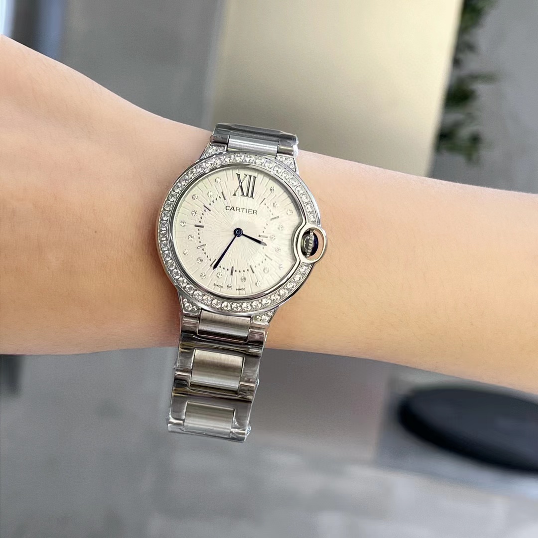 CART1ER -Ballon BIue スチールストラップのレディースウォッチ【50％割引+送料無料】