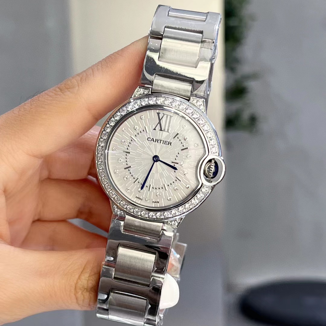 CART1ER -Ballon BIue スチールストラップのレディースウォッチ【50％割引+送料無料】