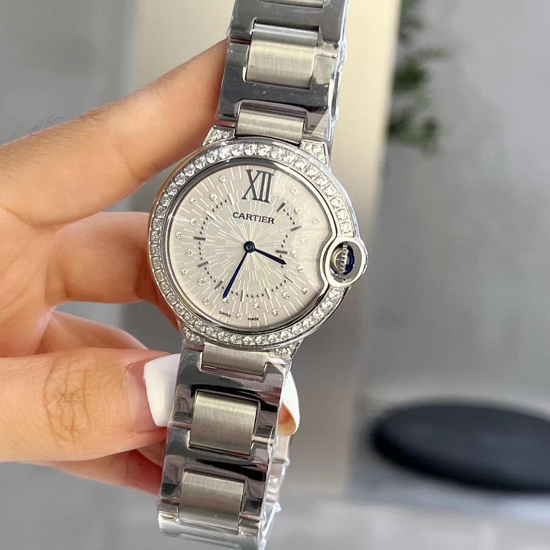 CART1ER -Ballon BIue スチールストラップのレディースウォッチ【50％割引+送料無料】