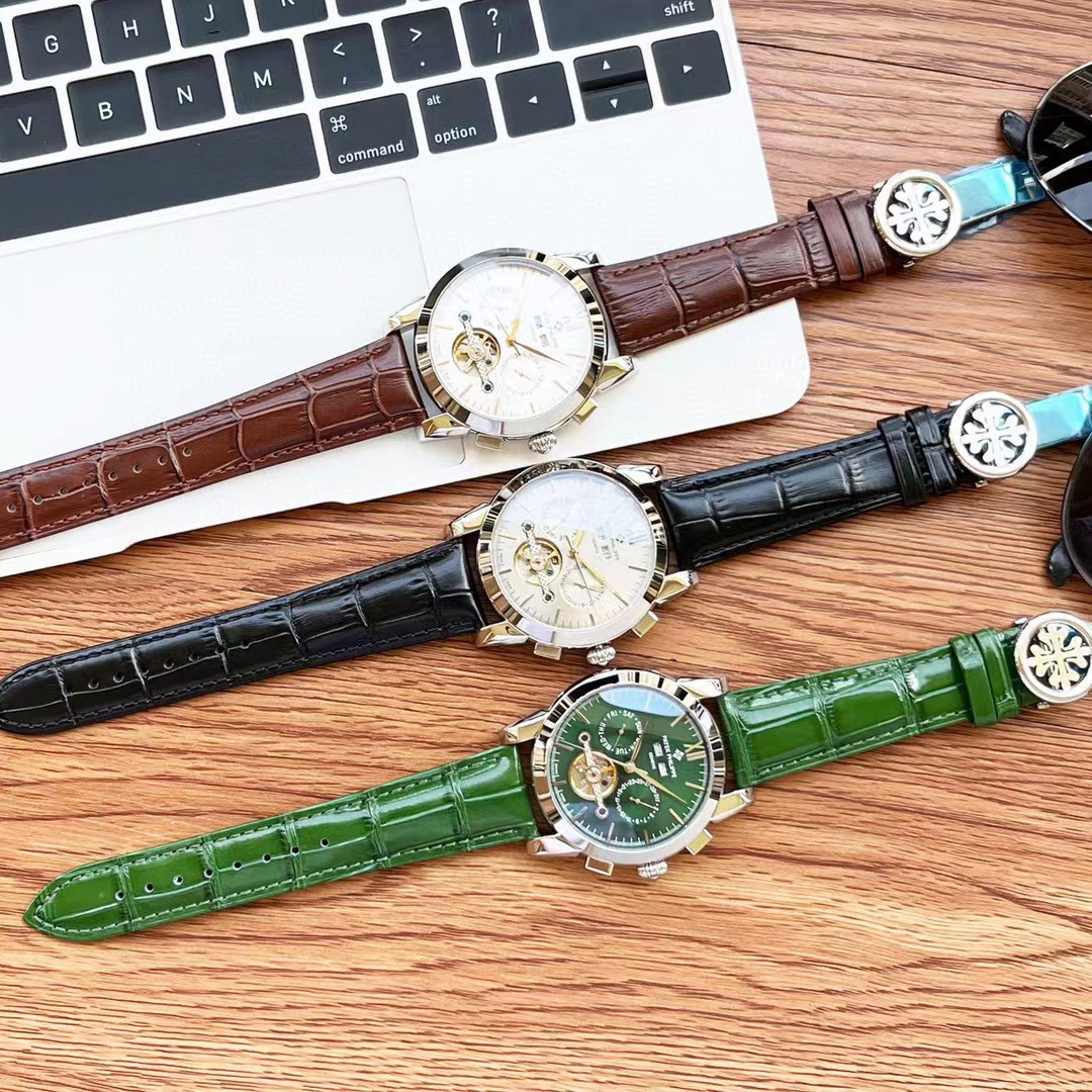 PATEK PH1LIPPEカーフスキンメンズ腕時計【50％割引+送料無料】 43mm*13mm