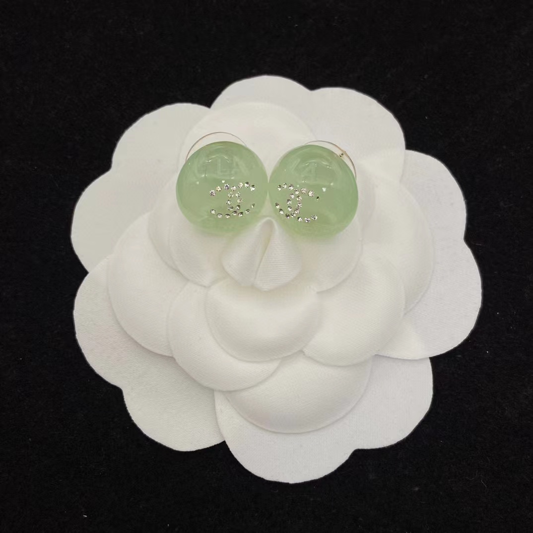 CHANE1 ガラス スタッド ピアス【 50％割引+送料無料】