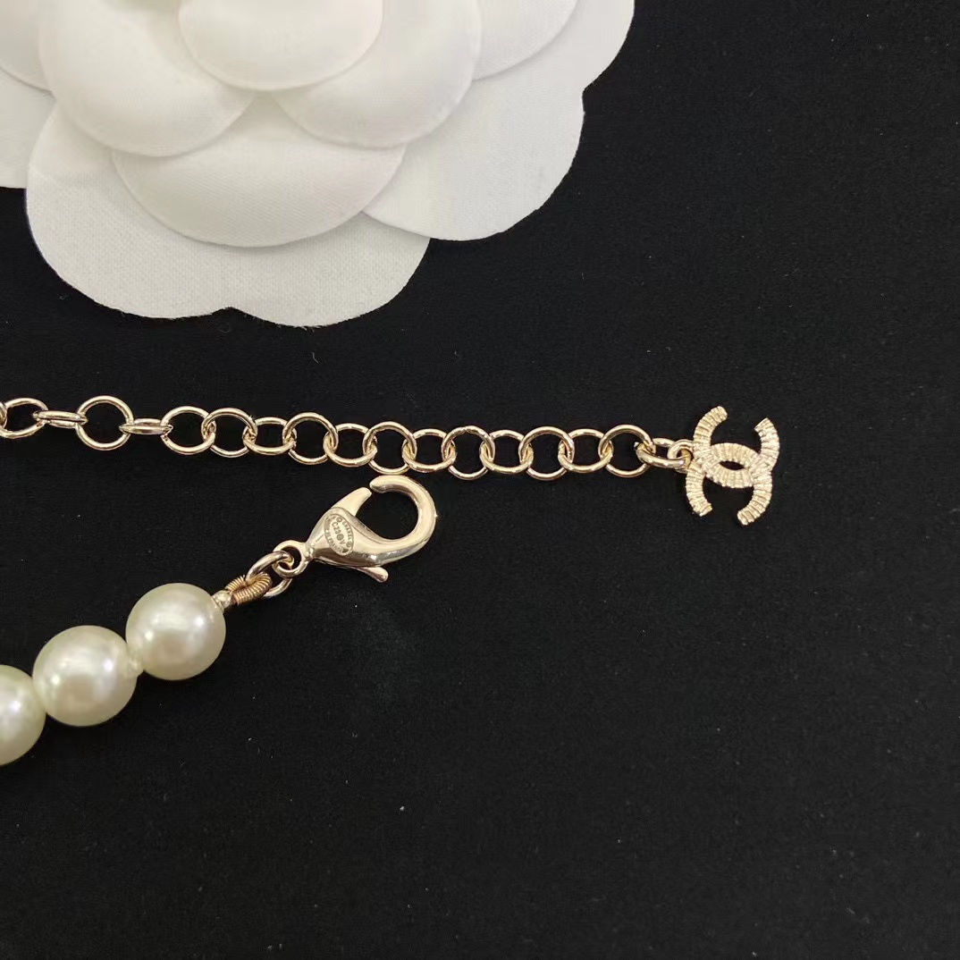 CHANE1 パールボウダイヤモンドネックレス【50％割引+送料無料】