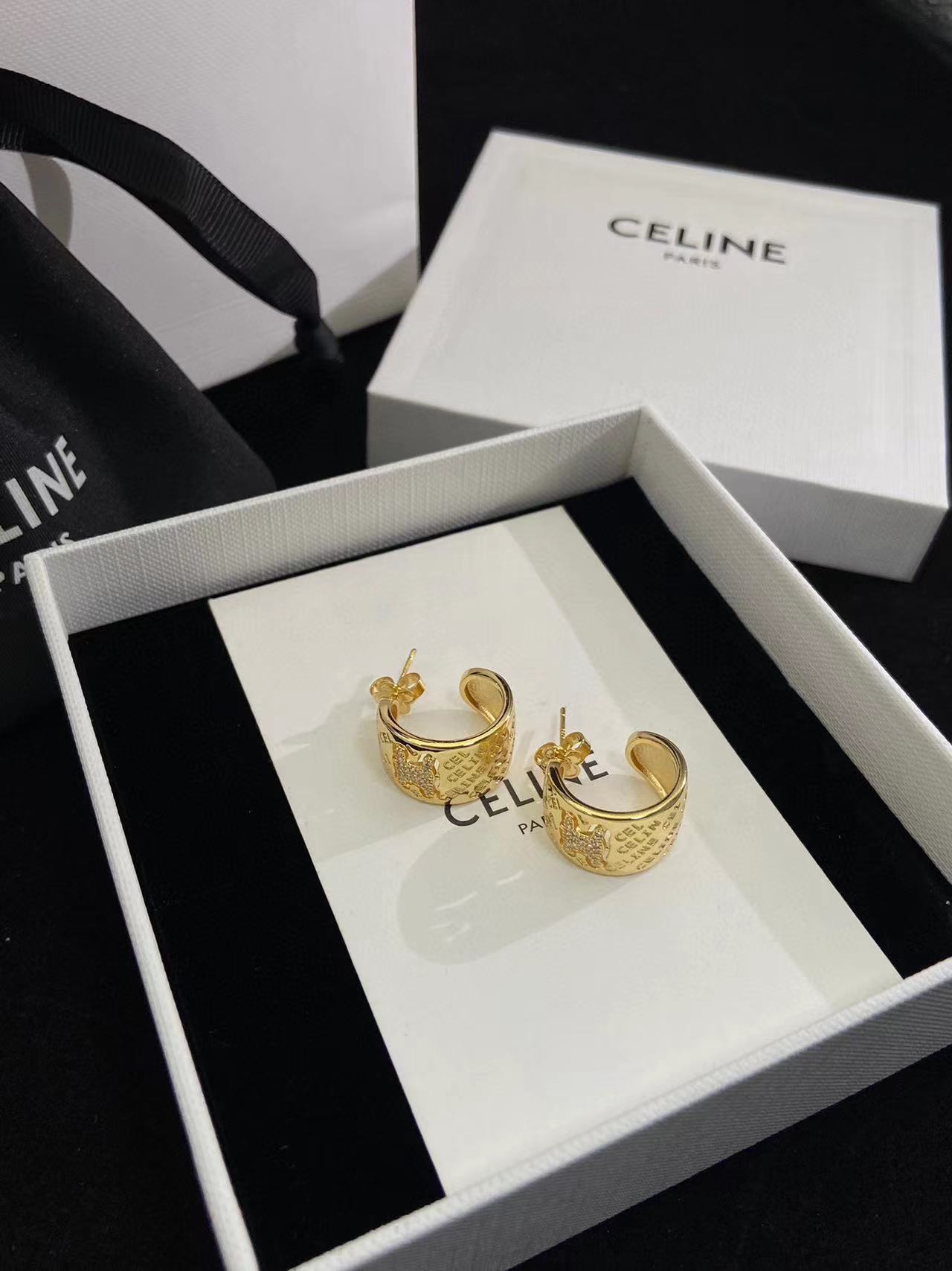 CEL1NE 凱旋門ロゴスタッドピアス【50％割引+送料無料】