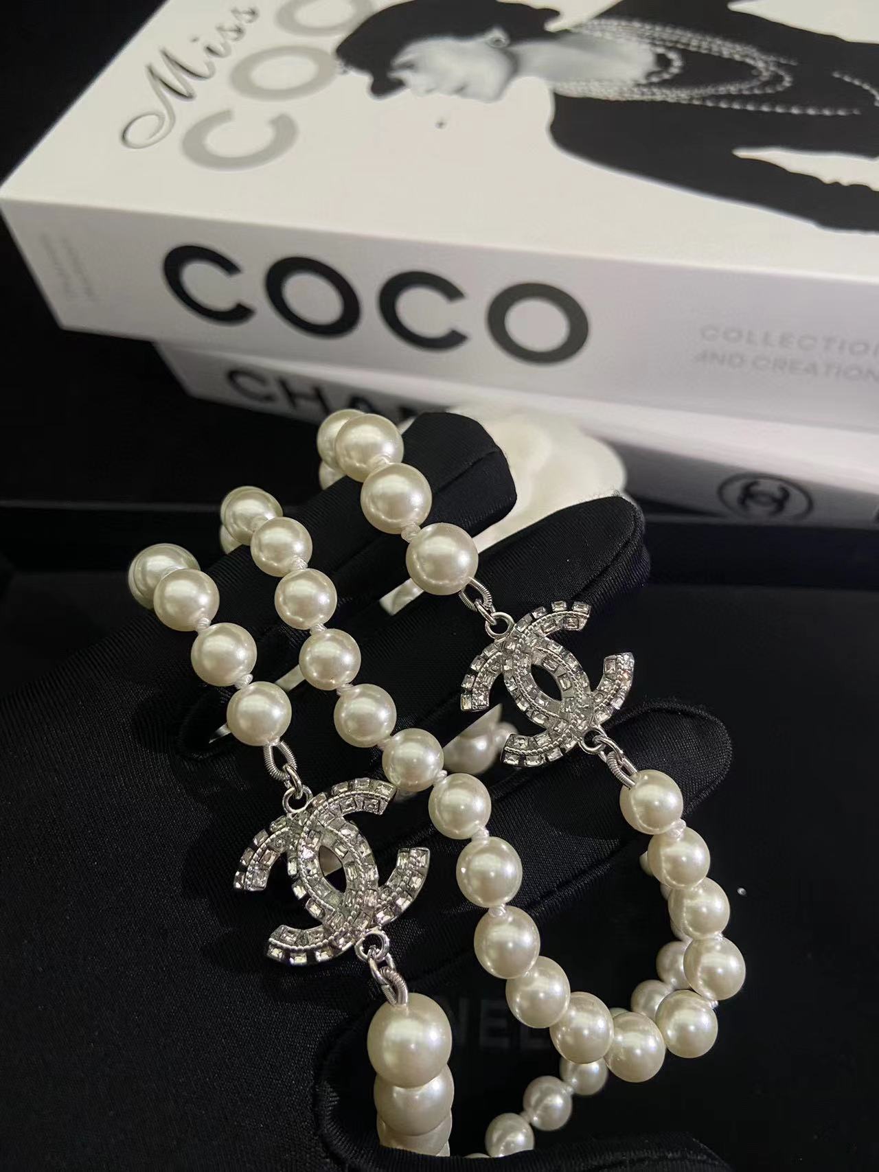 CHANE1 新しいフル ダイヤモンド パール セーター チェーン【50％割引+送料無料】