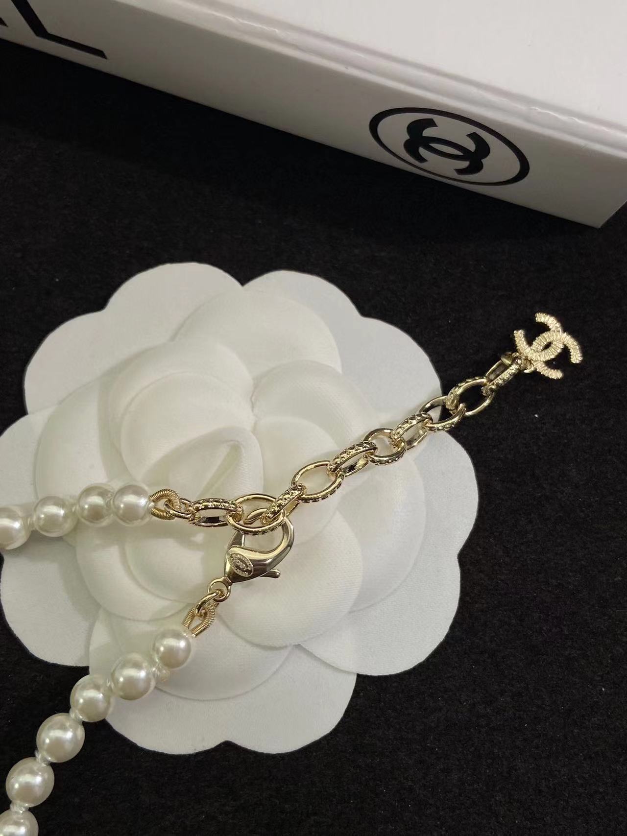 CHANE1 新しいフル ダイヤモンド パール セーター チェーン【50％割引+送料無料】