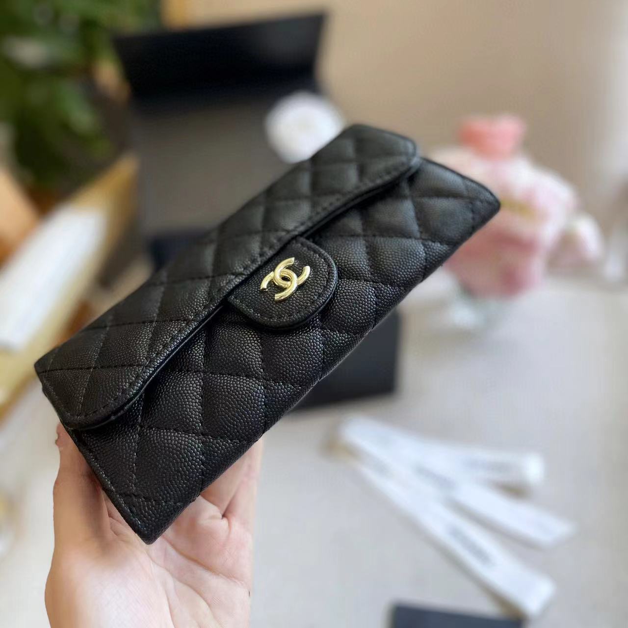 ⭐CHANE1 上質な牛革の長財布【50％割引+送料無料】cclgqb