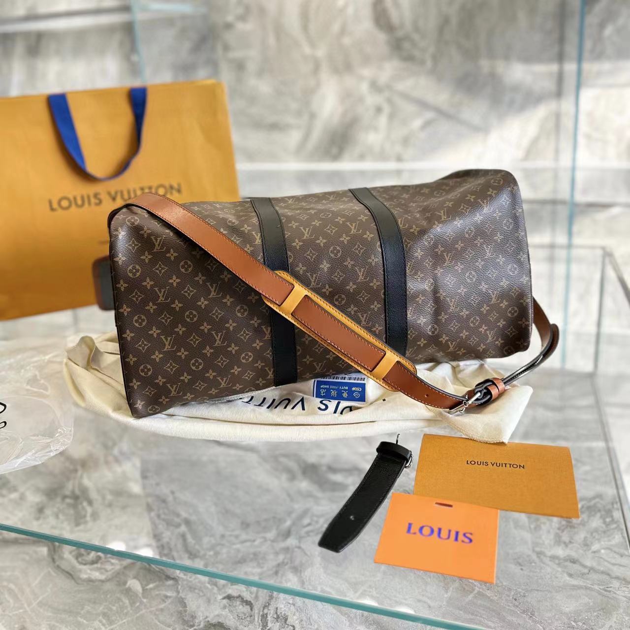 ⭐LV Keepall 古い花の旅行バッグ【50％割引+送料無料】