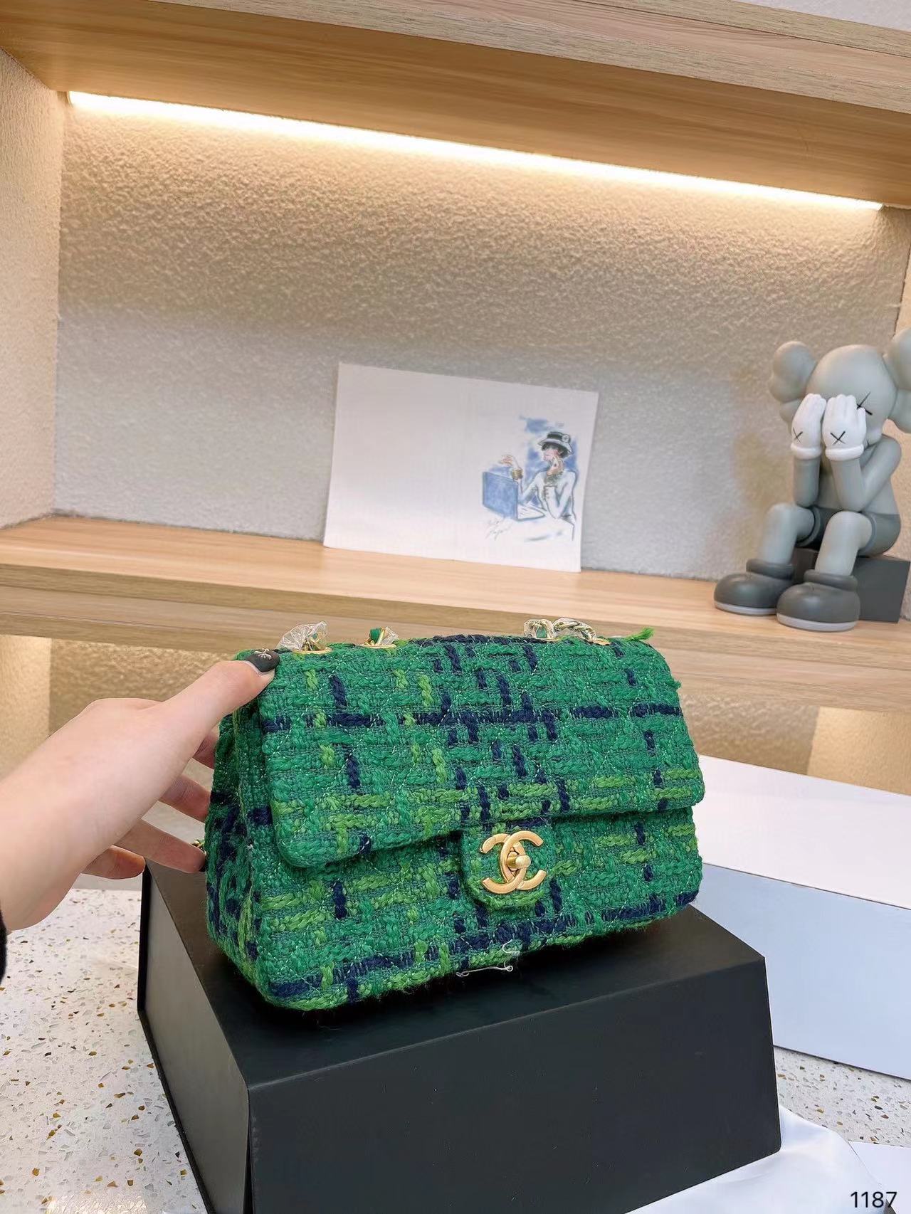 ⭐CHANE1 cf ニットショルダー/クロスボディバッグ【50％割引+送料無料】