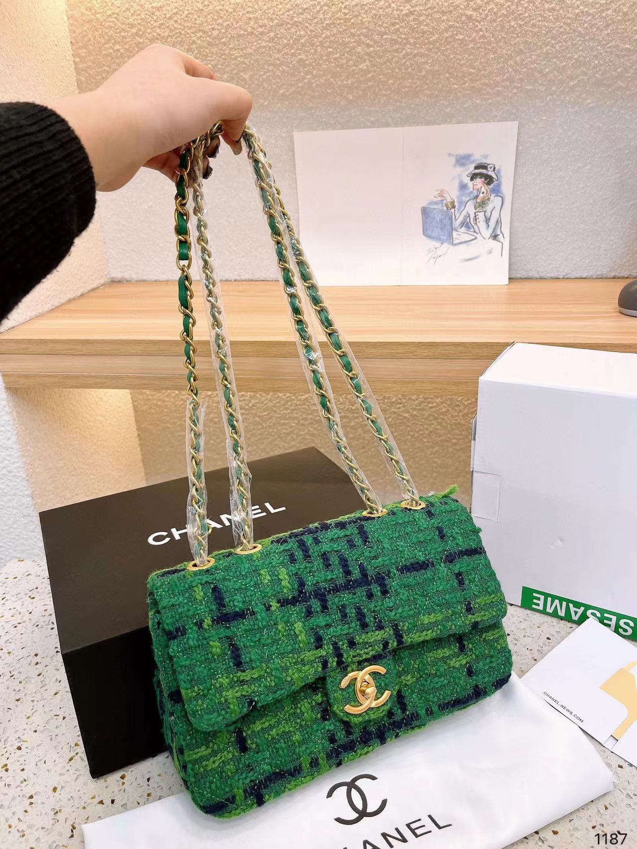 ⭐CHANE1 cf ニットショルダー/クロスボディバッグ【50％割引+送料無料】