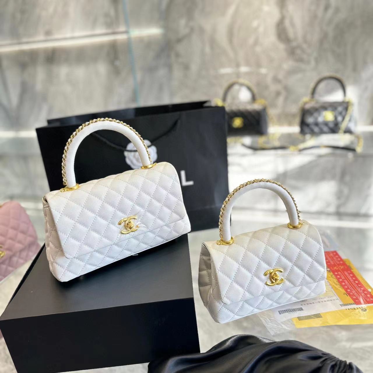 ⭐CHANE1  cocohandle ボーリングバッグ【50％割引+送料無料】