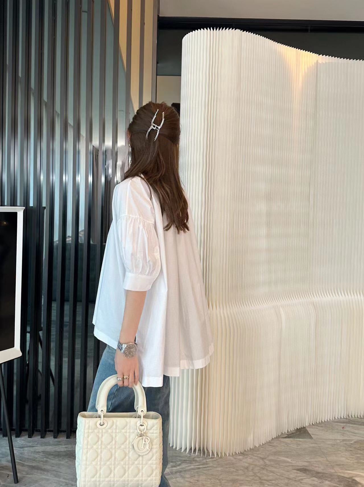 ⭐D1OR リトルビー パフスリーブシャツ【50％割引+送料無料】