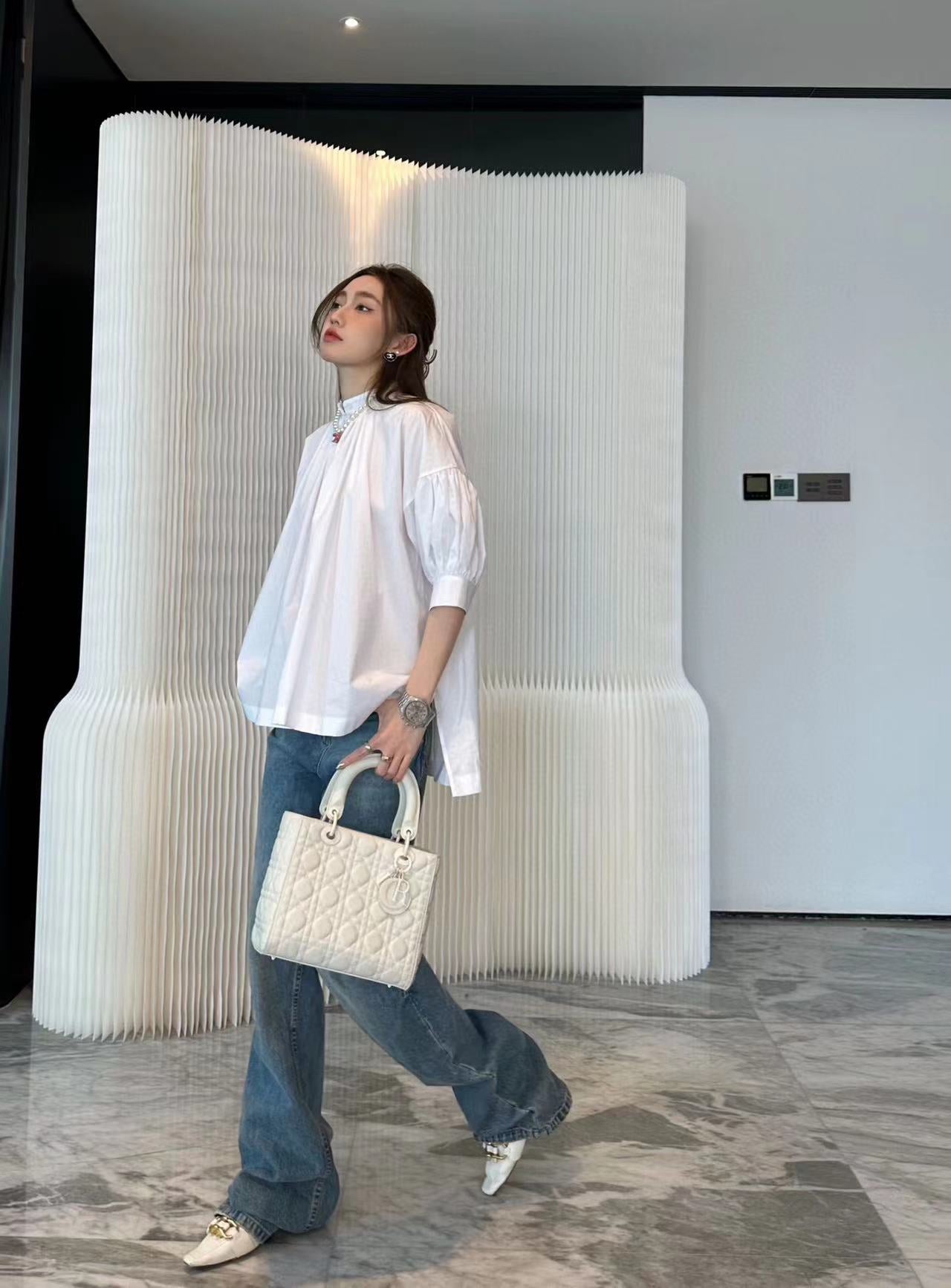 ⭐D1OR リトルビー パフスリーブシャツ【50％割引+送料無料】