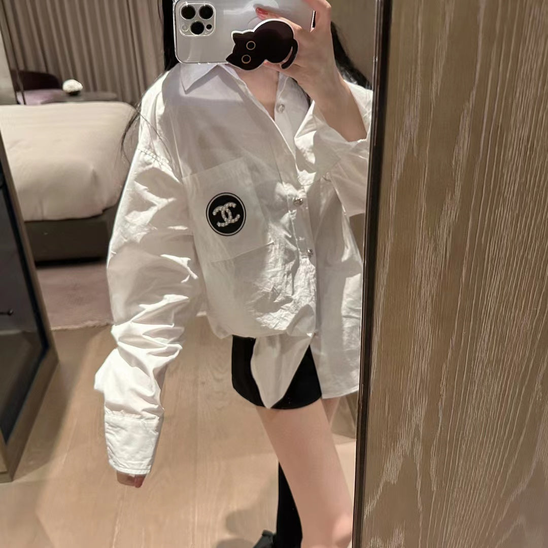 ⭐CHANE1重工業ビーズカジュアルシャツ【50％割引+送料無料】