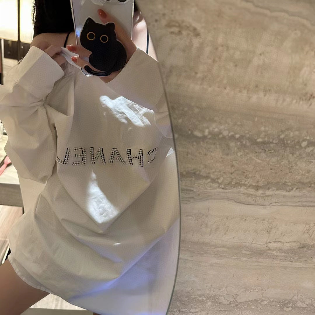 ⭐CHANE1重工業ビーズカジュアルシャツ【50％割引+送料無料】