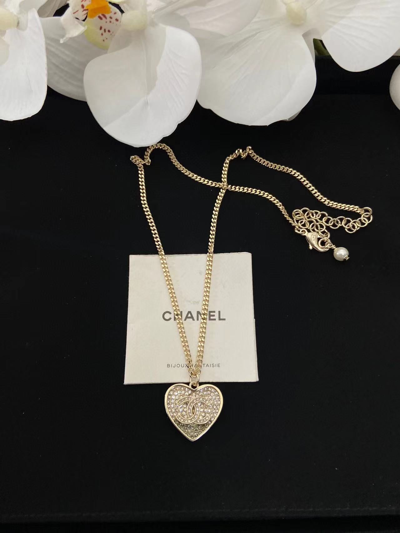 CHANE1 ハート ダイヤモンド ブレスレット ネックレス イヤリング【50％割引+送料無】