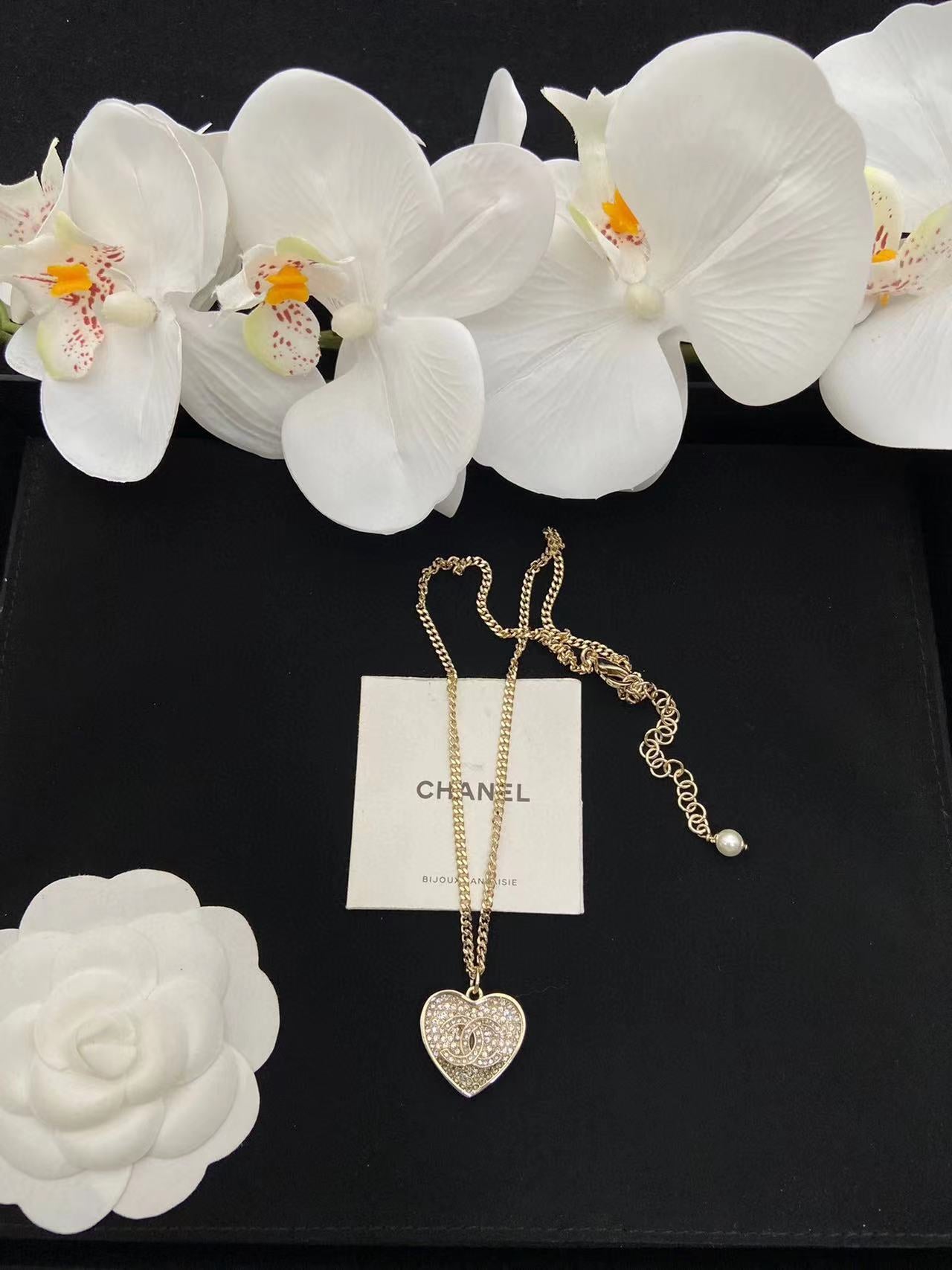 CHANE1 ハート ダイヤモンド ブレスレット ネックレス イヤリング【50％割引+送料無】