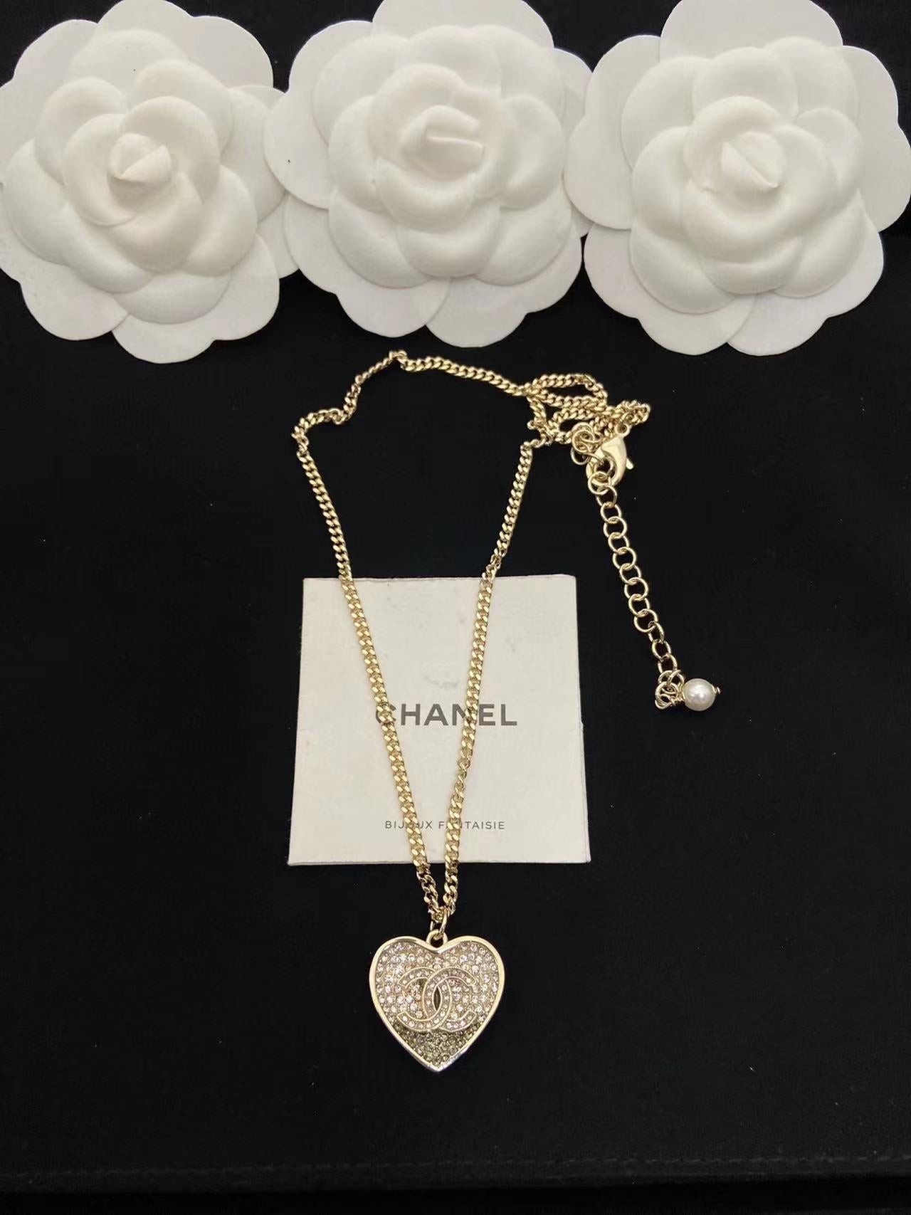 CHANE1 ハート ダイヤモンド ブレスレット ネックレス イヤリング【50％割引+送料無】