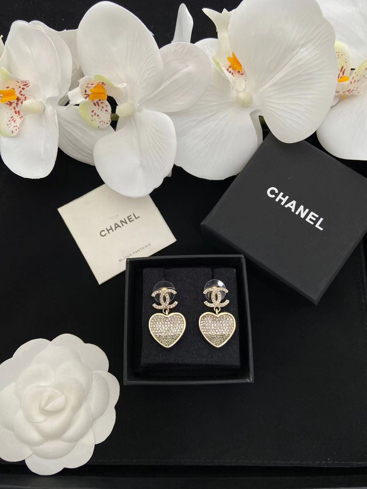 CHANE1 ハート ダイヤモンド ブレスレット ネックレス イヤリング【50％割引+送料無】