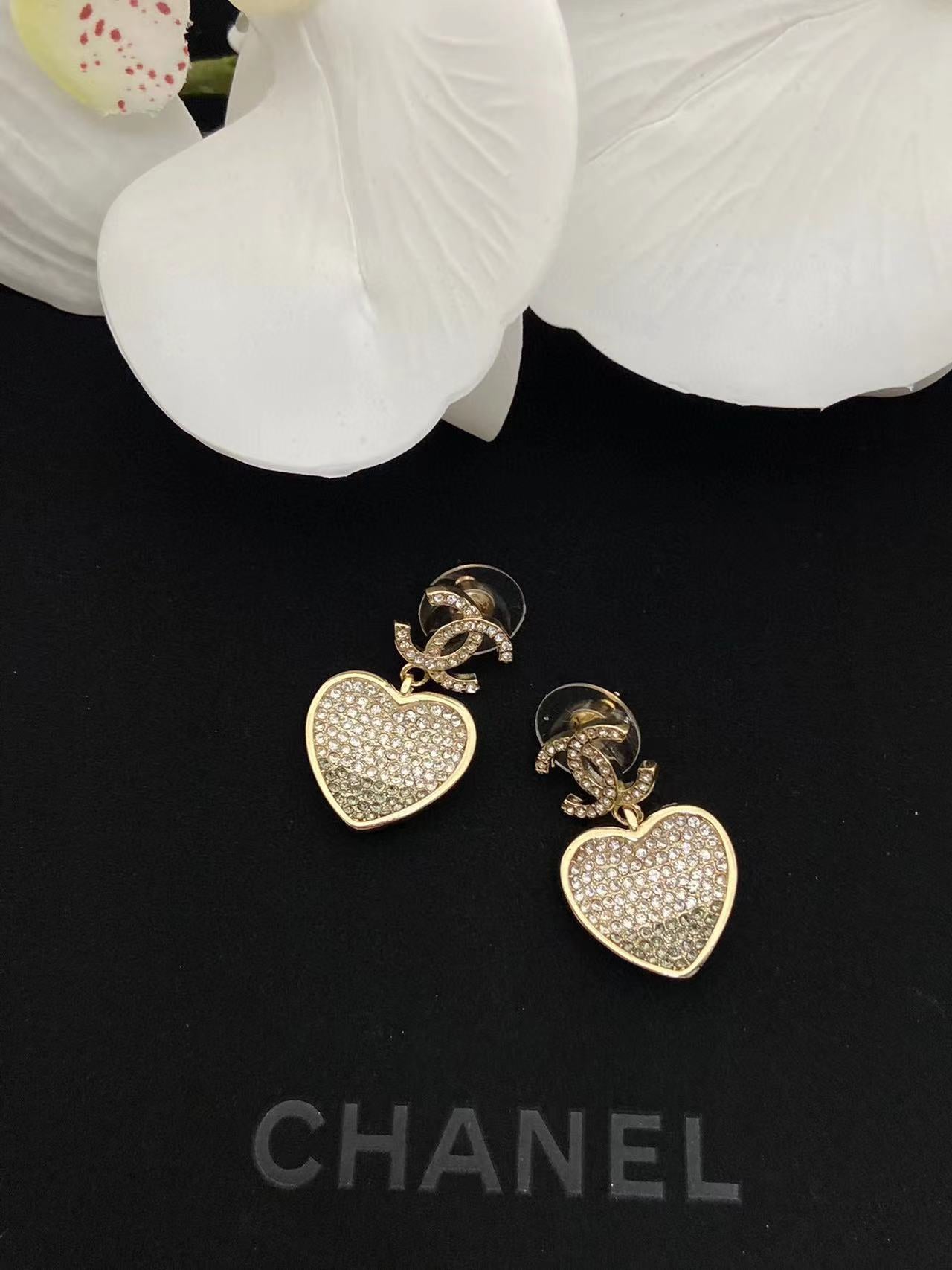 CHANE1 ハート ダイヤモンド ブレスレット ネックレス イヤリング【50％割引+送料無】