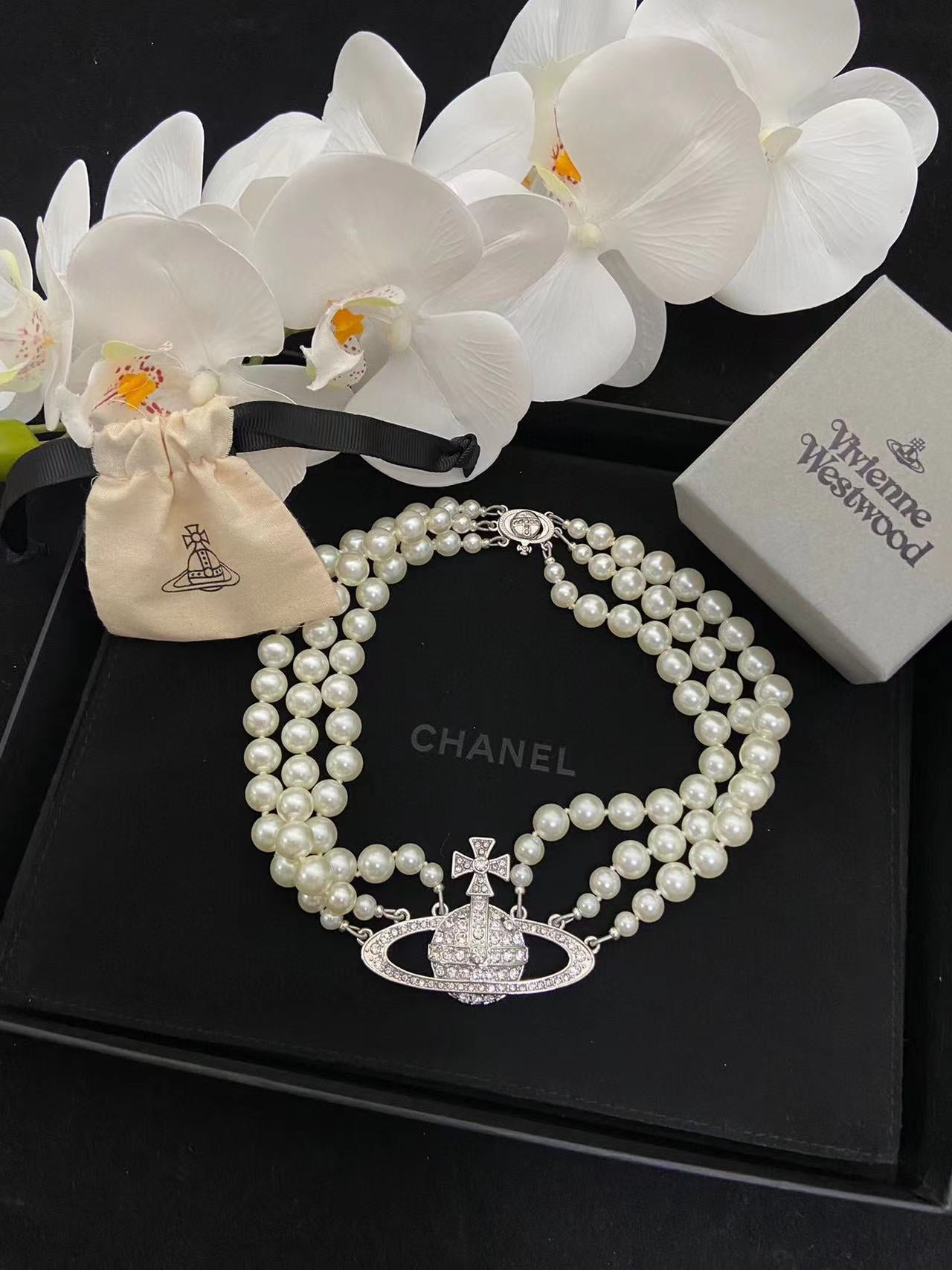 Viv1enne Westwood パール レイヤード ネックレス【50％割引+送料無】