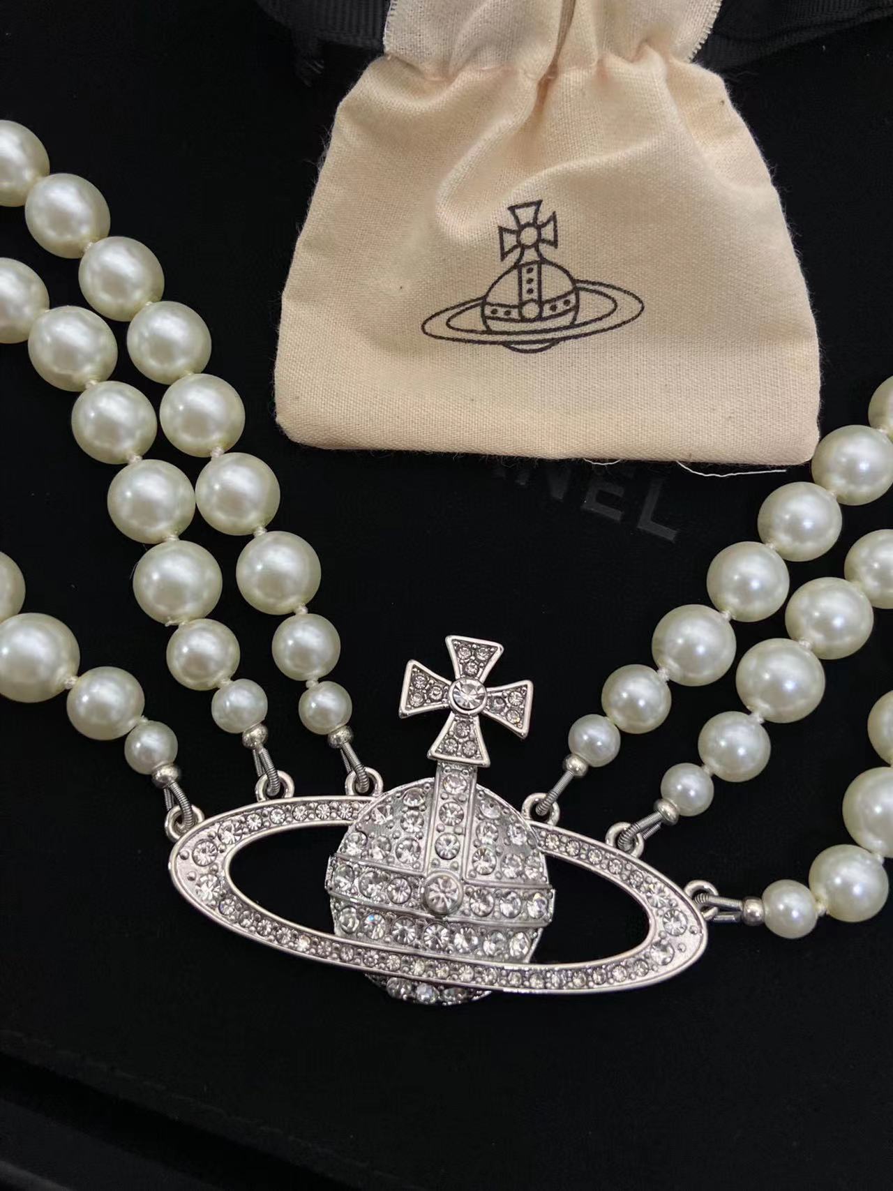 Viv1enne Westwood パール レイヤード ネックレス【50％割引+送料無】