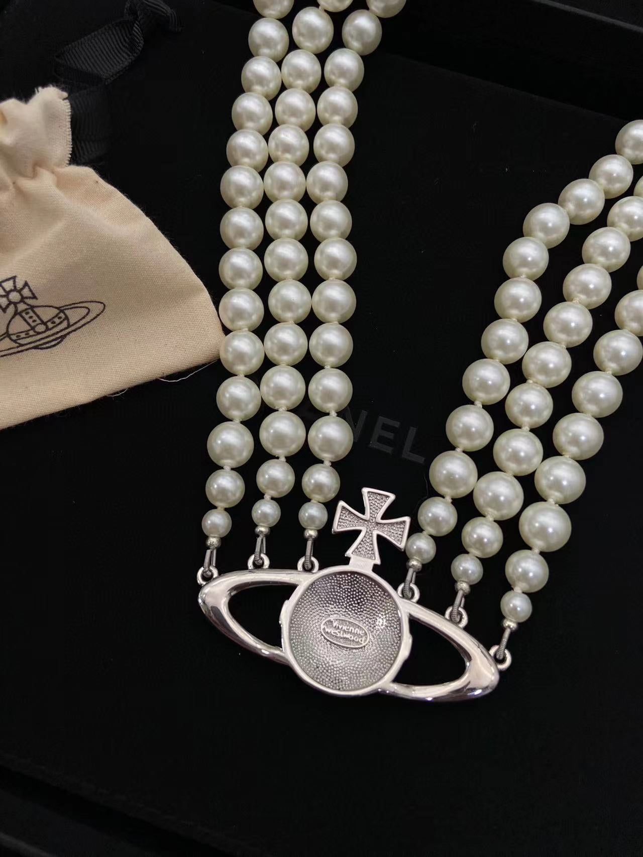 Viv1enne Westwood パール レイヤード ネックレス【50％割引+送料無】