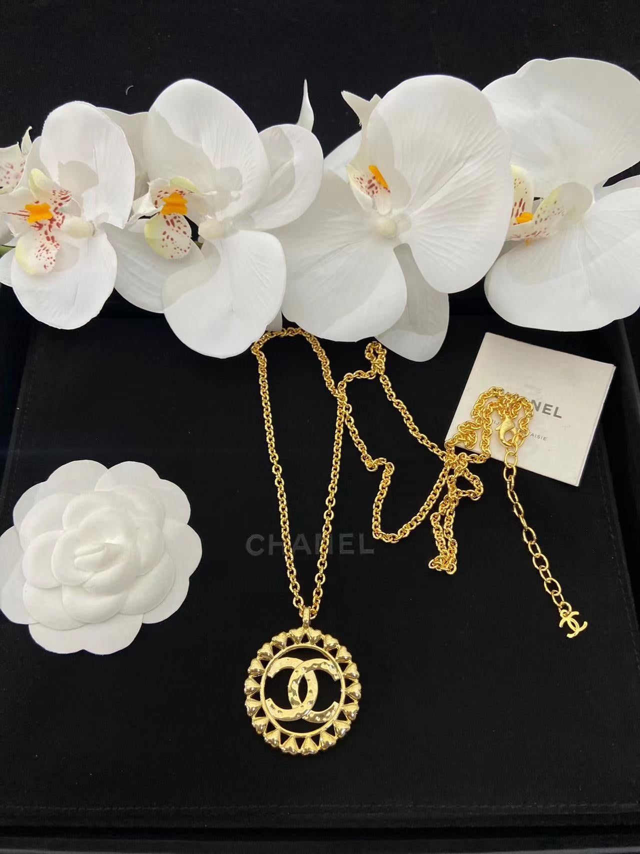 CHANE1 ラウンド メタル ネックレス 【50％割引+送料無】