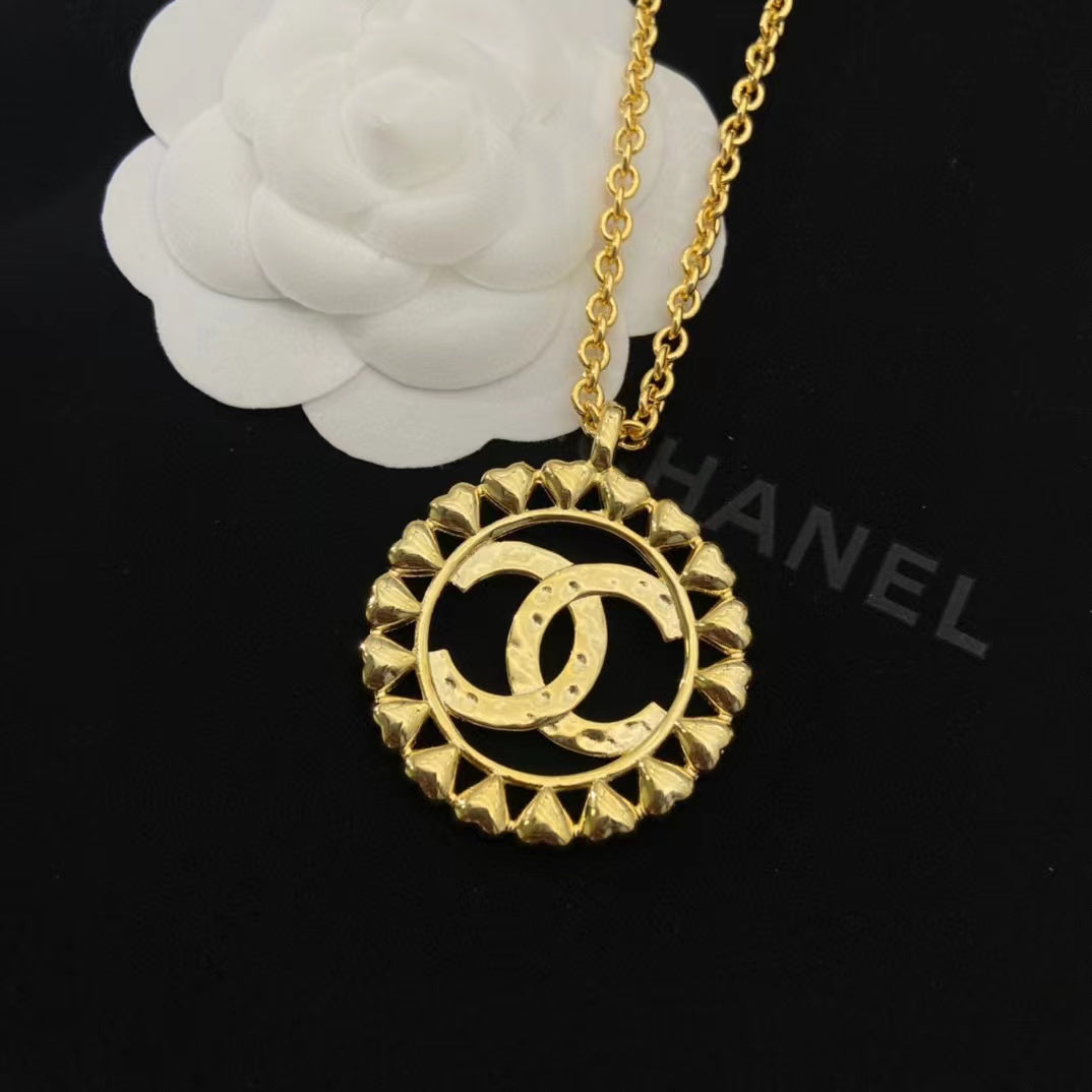 CHANE1 ラウンド メタル ネックレス 【50％割引+送料無】