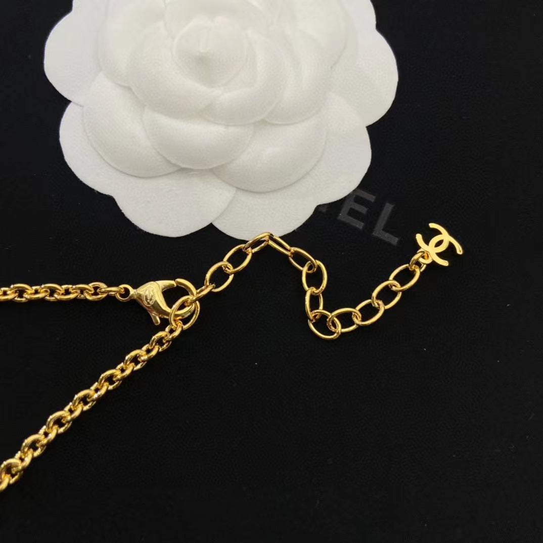 CHANE1 ラウンド メタル ネックレス 【50％割引+送料無】