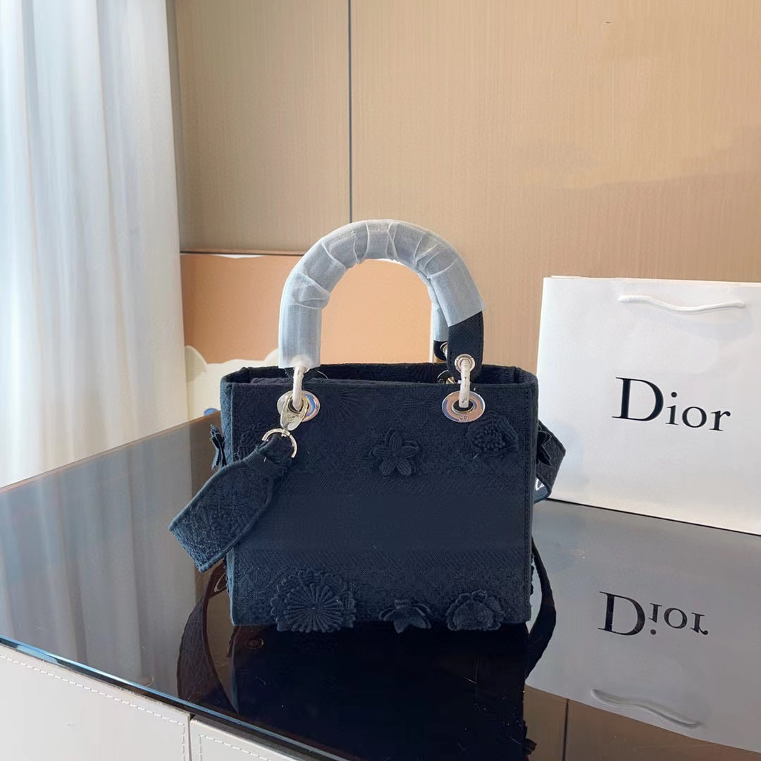 D1OR Lady D-lite 高品質レースハンドルショルダーメッセンジャーバッグ【50％割引+送料無料】