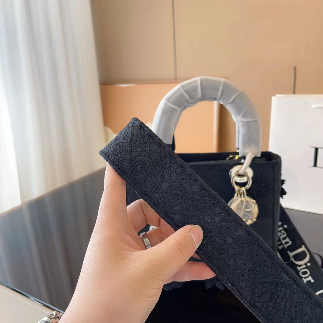 D1OR Lady D-lite 高品質レースハンドルショルダーメッセンジャーバッグ【50％割引+送料無料】