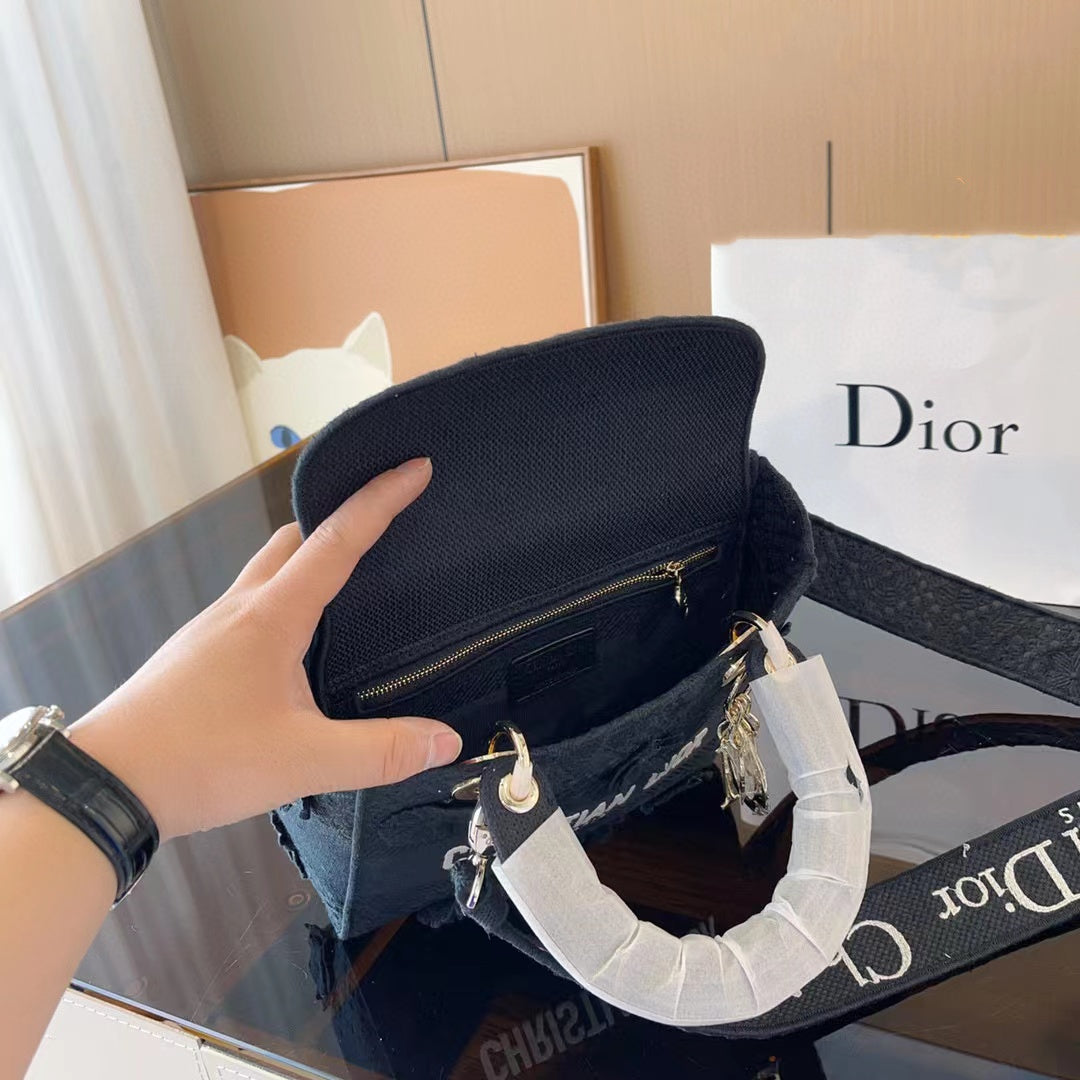 D1OR Lady D-lite 高品質レースハンドルショルダーメッセンジャーバッグ【50％割引+送料無料】