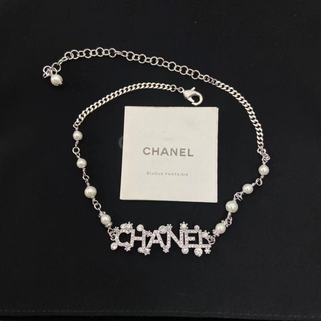 CHANE1 パールとダイヤモンドのネックレス【50％割引+送料無料】
