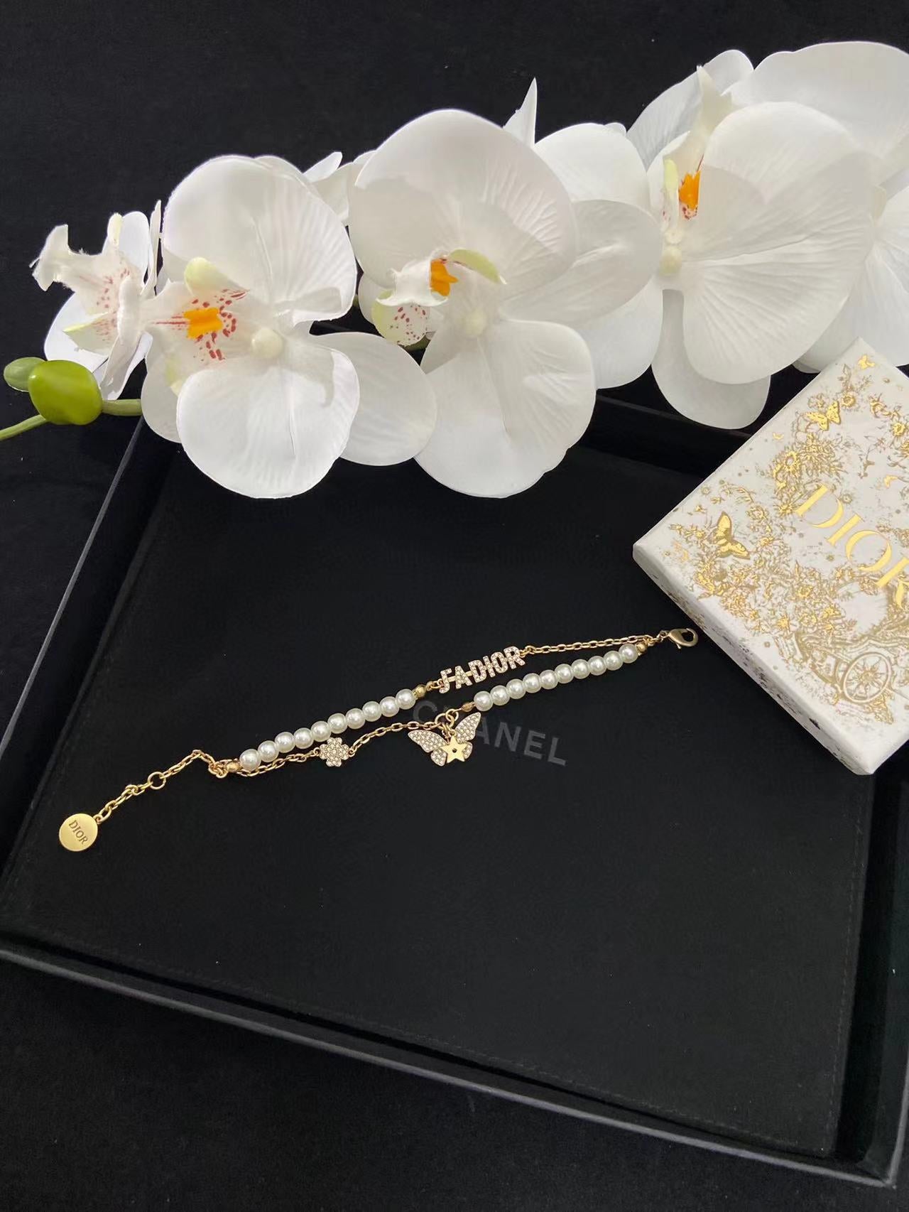 D1OR ダブルパールビー ピアス/ブレスレット/ネックレス【50％割引+送料無料】