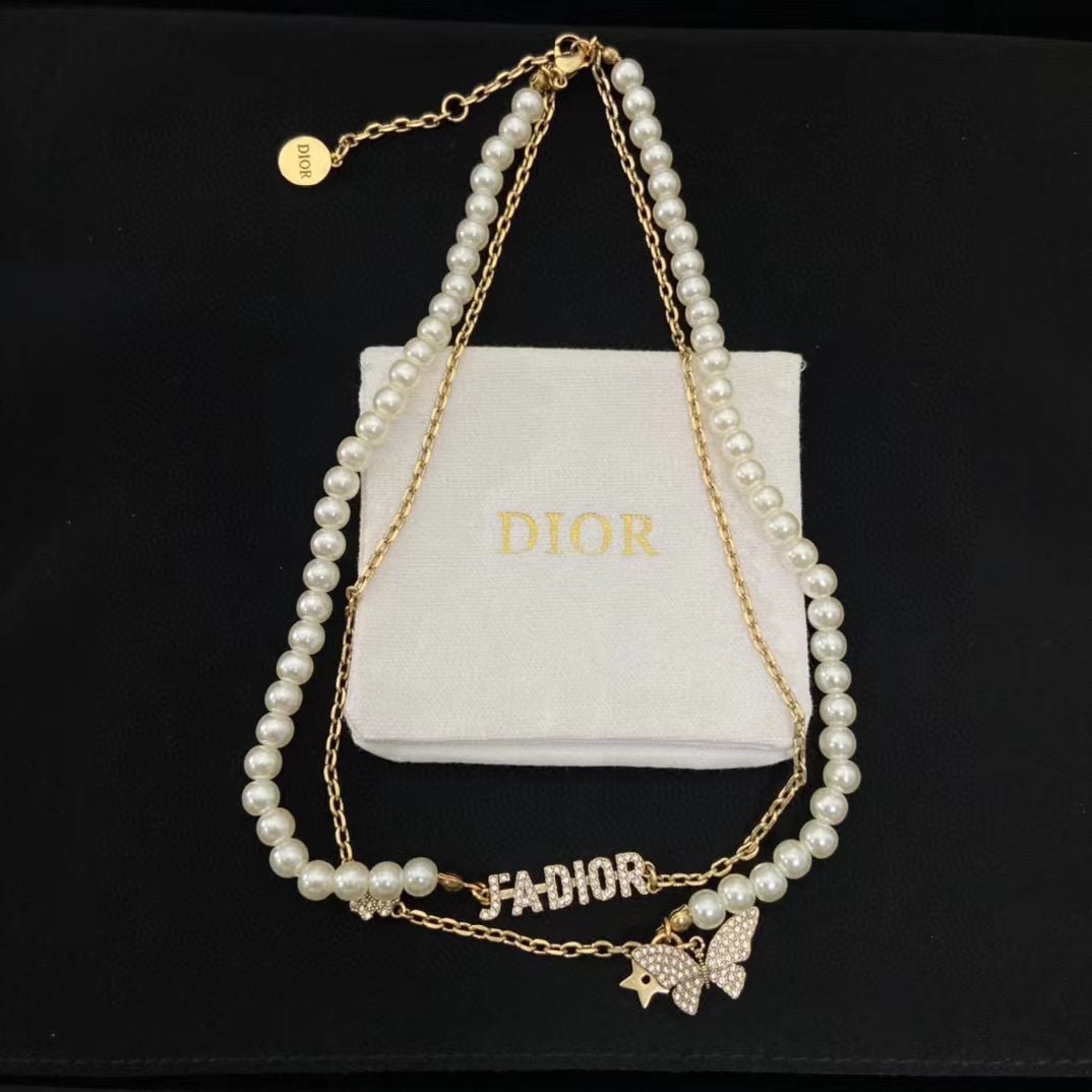 D1OR ダブルパールビー ピアス/ブレスレット/ネックレス【50％割引+送料無料】