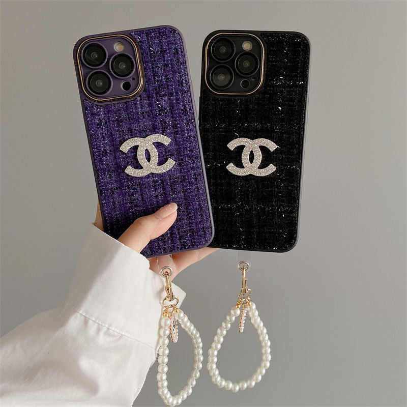 23新着📿CHANE1電話ケース📿📱パール【50％割引+送料無料】 的副本