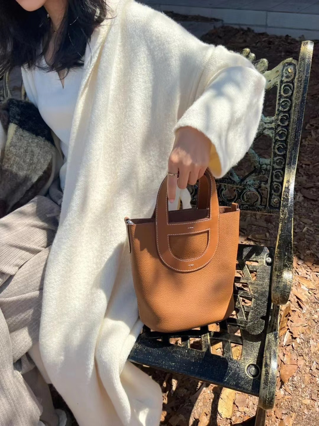 HERME5 高級レザー ピッグノーズ バケットバッグ【50％割引+送料無料】