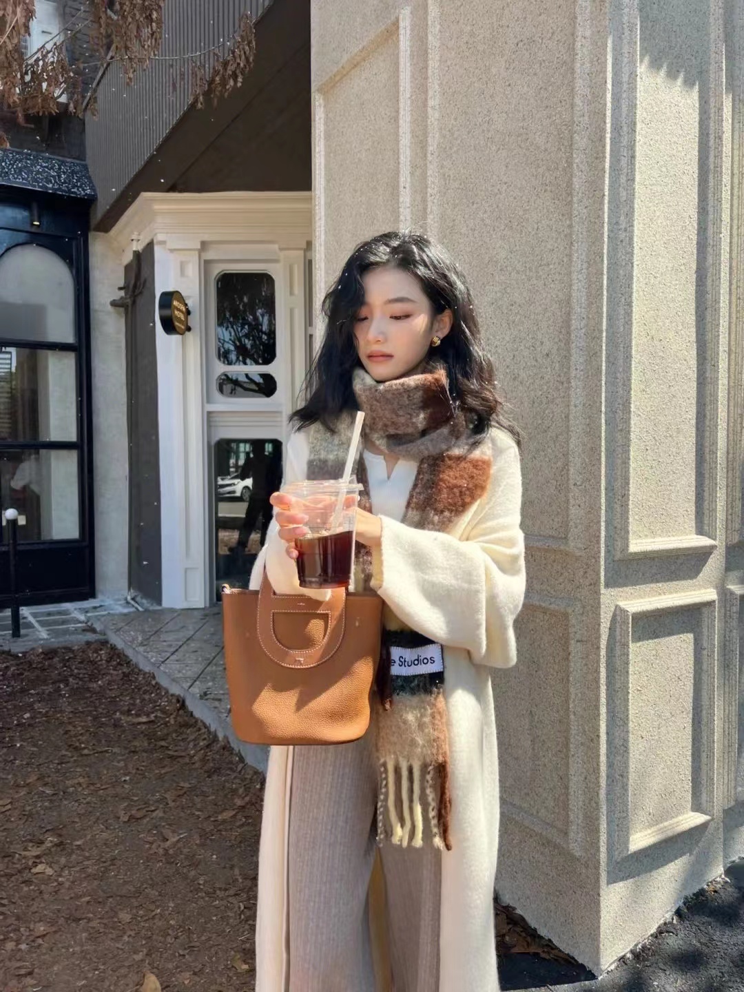 HERME5 高級レザー ピッグノーズ バケットバッグ【50％割引+送料無料】