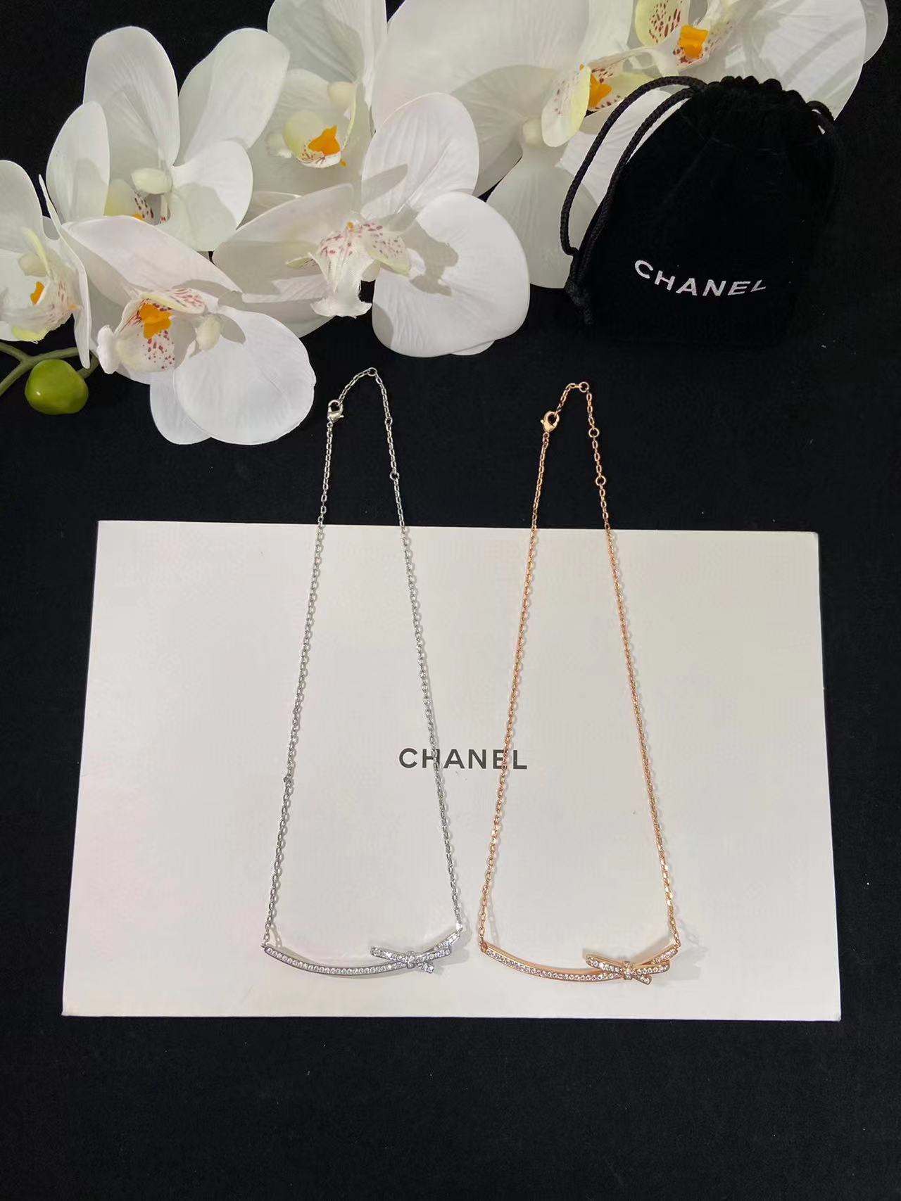 CHANE1 ボウスマイルネックレス【50％割引+送料無料】