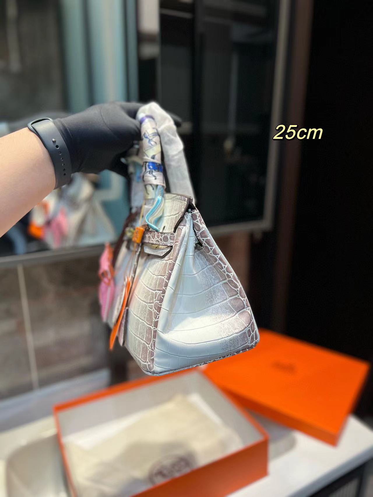 HERME5 クロコダイルプリントバッグ【50％割引+送料無料】